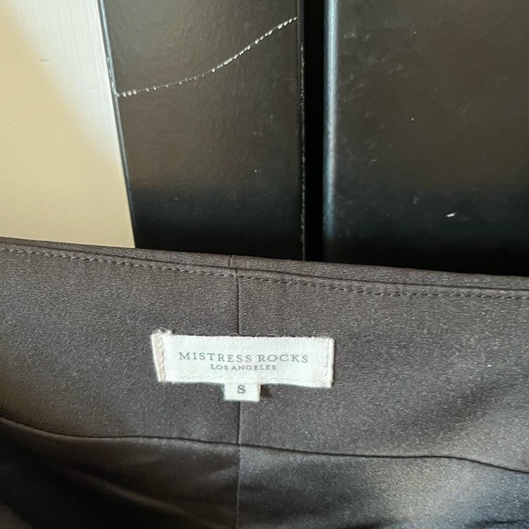 Mistress Rocks Black Crepe Off Shoulder Tux Dress size S - Picture 6 of 7